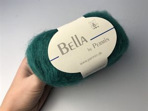 Bella by permin kid mohair - flot flaskegrøn